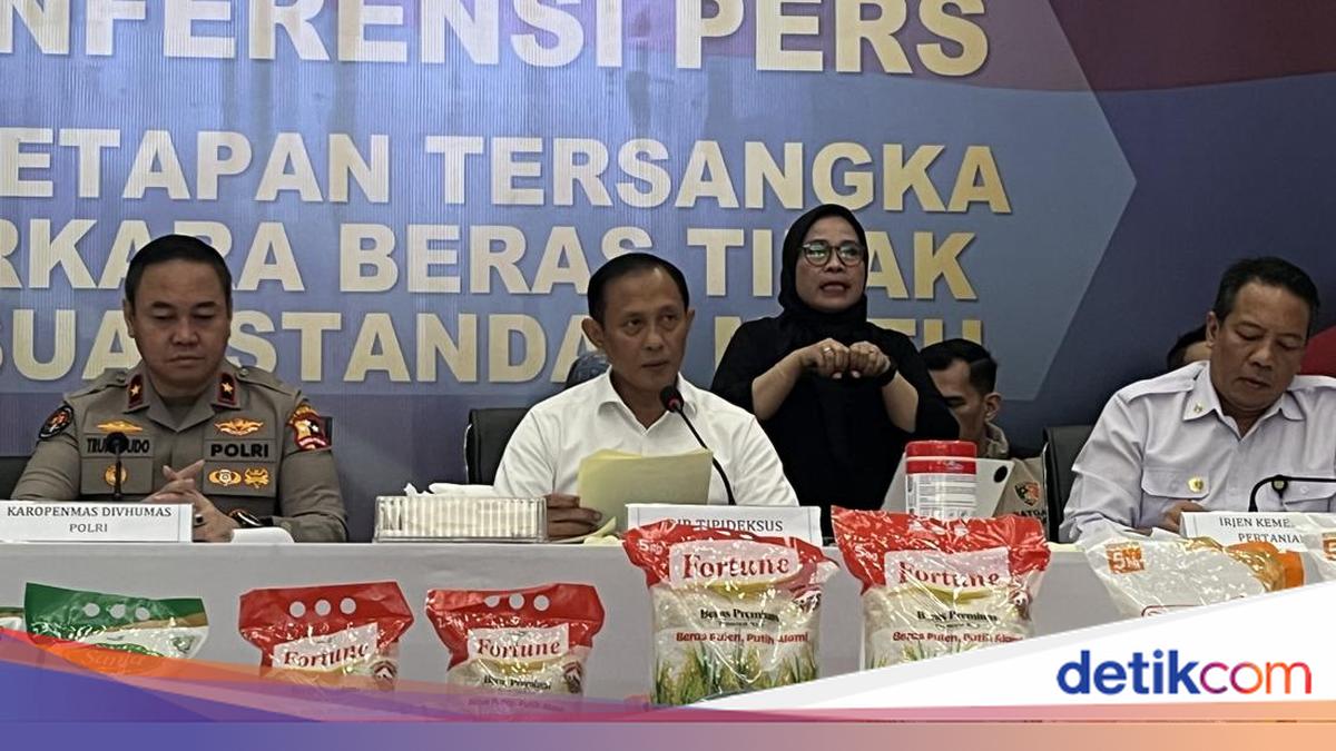 Kasus Beras Premium Oplosan, Bareskrim Sita 58,9 Ton Beras Sania-Fortune
