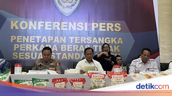 Bareskrim Tetapkan 3 Bos Produsen Sania-Fortune Tersangka Kasus Beras Oplosan