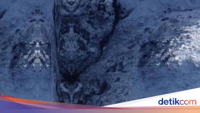 Heboh! Wajah Misterius di Gunung Chili Terekam Google Maps