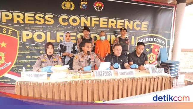 Polres Dumai Tangkap Kurir Narkoba di Hotel, Sabu 3 Kg Disita