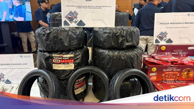 Kemendag Sita Barang Impor Ilegal Rp 26,4 M, Ada Permen Jelly hingga Ban