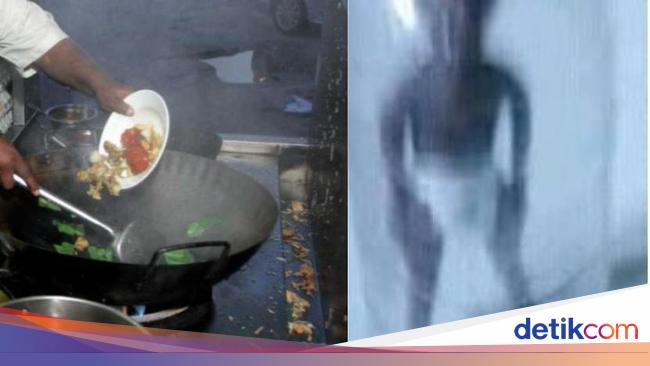 Ngeri! Pelanggan Lihat Makhluk Lidah Panjang Jilati Nasi Ayam di Warung