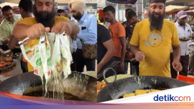 Minyak Kemasan Plastik Dituang ke Kuali Panas, Netizen Khawatir Efeknya