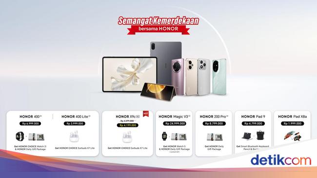 Serbu! Ada Promo HONOR 400 dan X9c di HUT Ke-80 RI