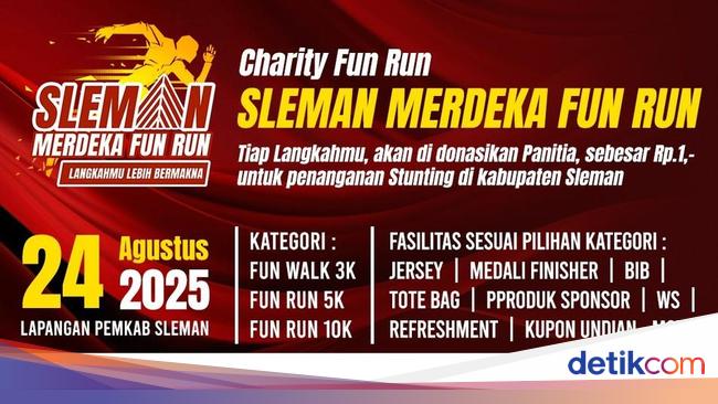 Rayakan Kemerdekaan, Ikut Charity Fun Run Sleman Merdeka Fun Run 2025!