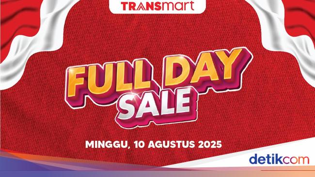 Merapat! Transmart Full Day Sale Pesta Diskon 50% + 20% Sambut HUT RI