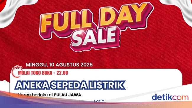 Sepeda Listrik Diskon Jutaan Rupiah! Cuma di Transmart Full Day Sale