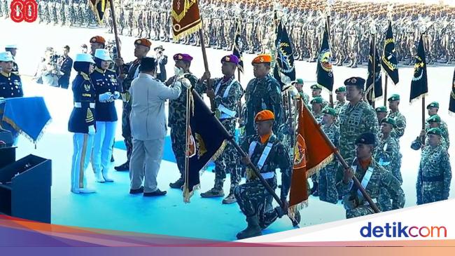 Prabowo Lantik 3 Panglima Pasukan Elite: Pangkopassus, Pangkormar, Pangkopasgat
