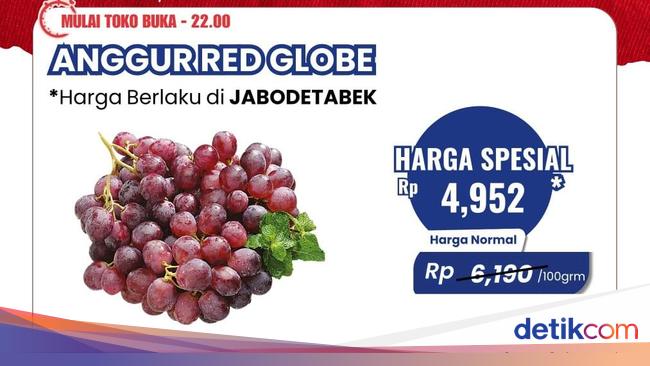 Belanja Anggur Diskonnya Nggak Main-main, Cuma di Transmart Full Day Sale!