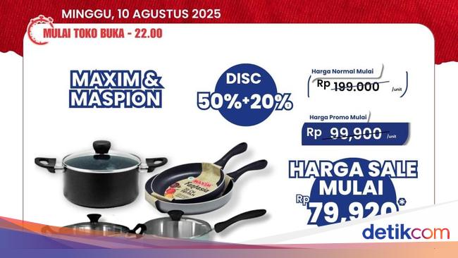 Merapat Bun! Peralatan Masak Diskon Gede-gedean di Transmart Full Day Sale