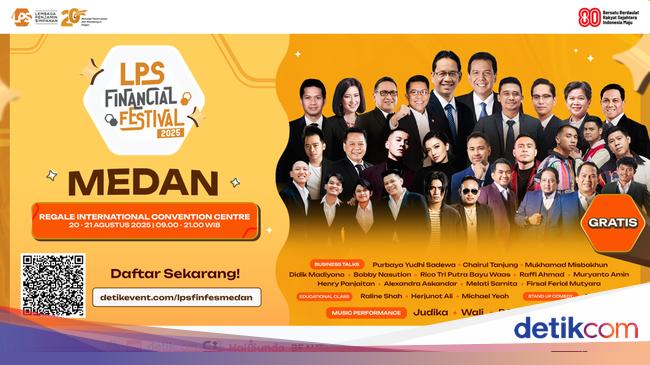 Mau Tahu Jurus Herjunot Ali-Raline Shah Kejar Cuan? Daftar LPS Financial Festival Medan