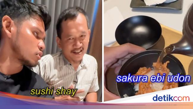 Begini Reaksi Penjual Sushi Gerobakan Makan Sushi Omakase Rp 4 Juta