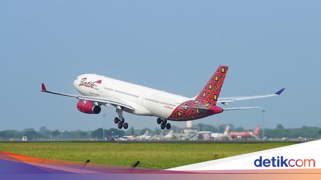 Batik Air Terbang ke Medan dengan Pesawat Besar Airbus 330-300