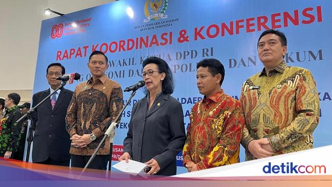 AHY Rakor Bareng DPD Bahas Percepatan Proyek Infrastruktur di DIY-Jateng