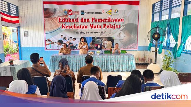PTFI Gelar Pemeriksaan Mata Gratis ke 1.043 Pelajar SMP di Nabire