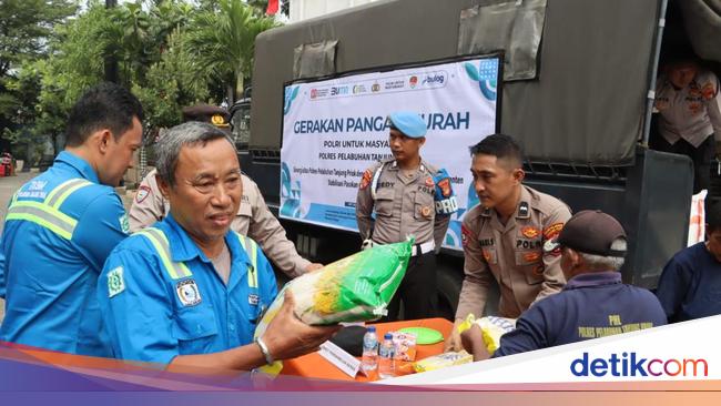 Polres Priok Gelar Bazar Pangan Murah untuk Buruh dan Sopir Truk Pelabuhan