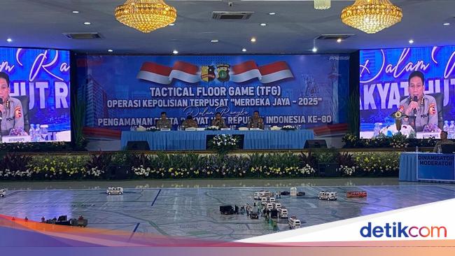 Polri Gelar Tactical Floor Game, Siap Amankan Rangkaian HUT ke-80 RI
