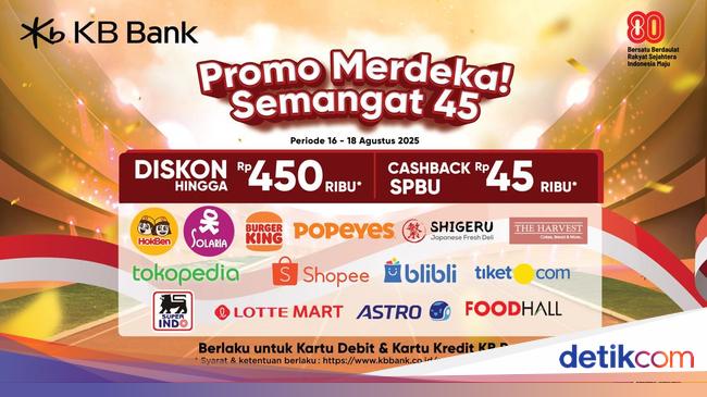 Sambut HUT ke-80 RI, KB Bank Tebar Promo Semangat 45 untuk Nasabah