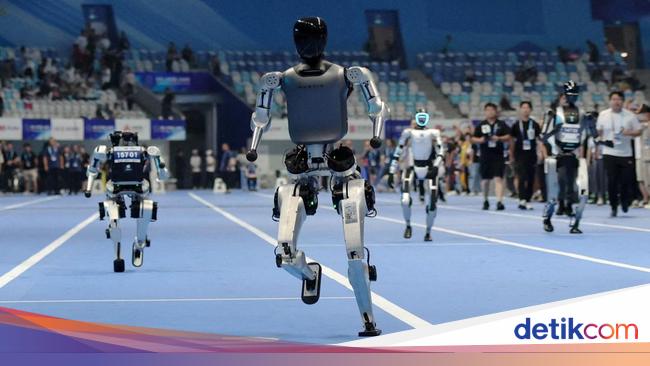 Robot China Dominasi Olimpiade Robot Humanoid Pertama di Dunia