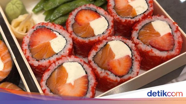 Segar Umami! Kini Ada Sushi Stroberi dan Mangga yang Unik