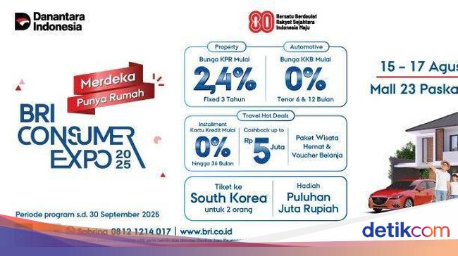 BRI Consumer Expo 2025 Hadirkan Promo Spesial untuk Hunian-Kendaraan