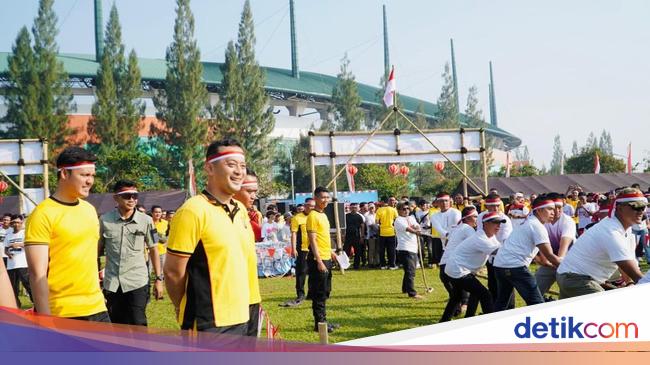 Semarakkan HUT ke-80 RI, Polres Bogor Gelar Lomba Tradisional Bareng Masyarakat