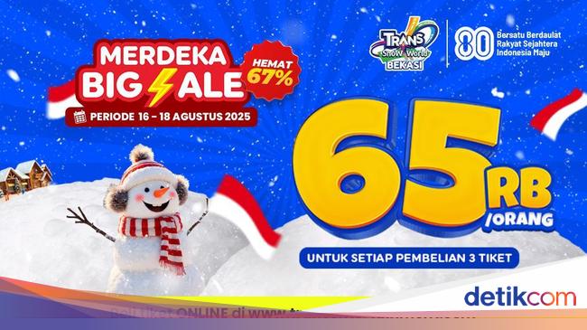 Promo Terbatas! Main Salju di Trans Snow World Bekasi Cuma Rp 65.000!