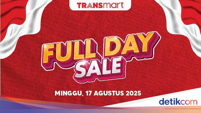 Merdeka! Semarak HUT ke-80 RI di Transmart Full Day Sale, Pesta Diskon 50% + 20%