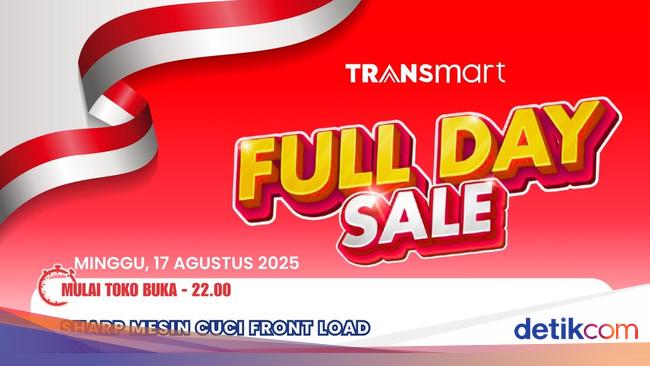 Beli Mesin Cuci Front Load Diskon Rp 1,8 Juta di Transmart Full Day Sale
