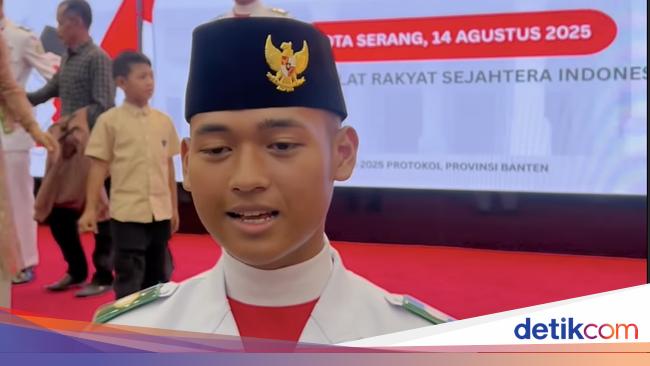 Haru Shanty dan Denny Cagur, Putra Sulung Jadi Paskibraka Provinsi Banten