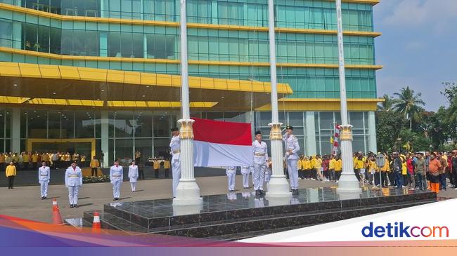 Golkar Gelar Upacara HUT Ke-80 RI, Dukung Kemerdekaan Palestina