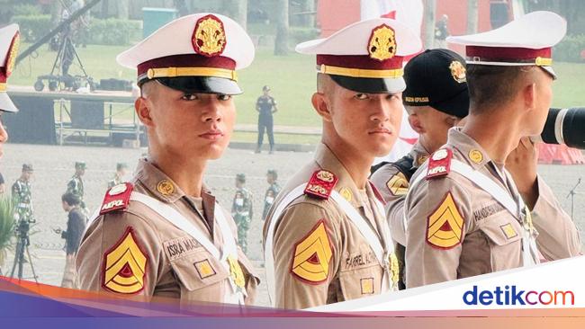 Potret Isra Mashel Arifin Jadi Pasukan Cordon di HUT ke-80 RI
