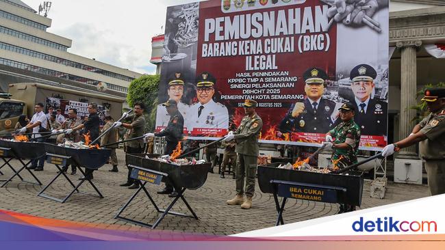 Barang Kena Cukai Ilegal Rp11,3 Miliar Dimusnahkan di Semarang