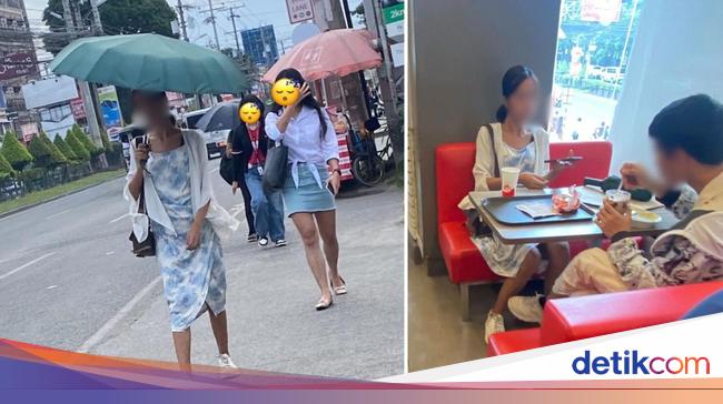 Setelah Ngemis Buat Makan, Wanita Ini Ketahuan Kencan di Resto