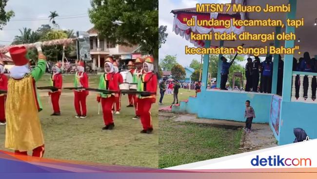 Siswa di Jambi Nangis Drumband Disetop gegara Camat Ultah Saat Upacara HUT RI