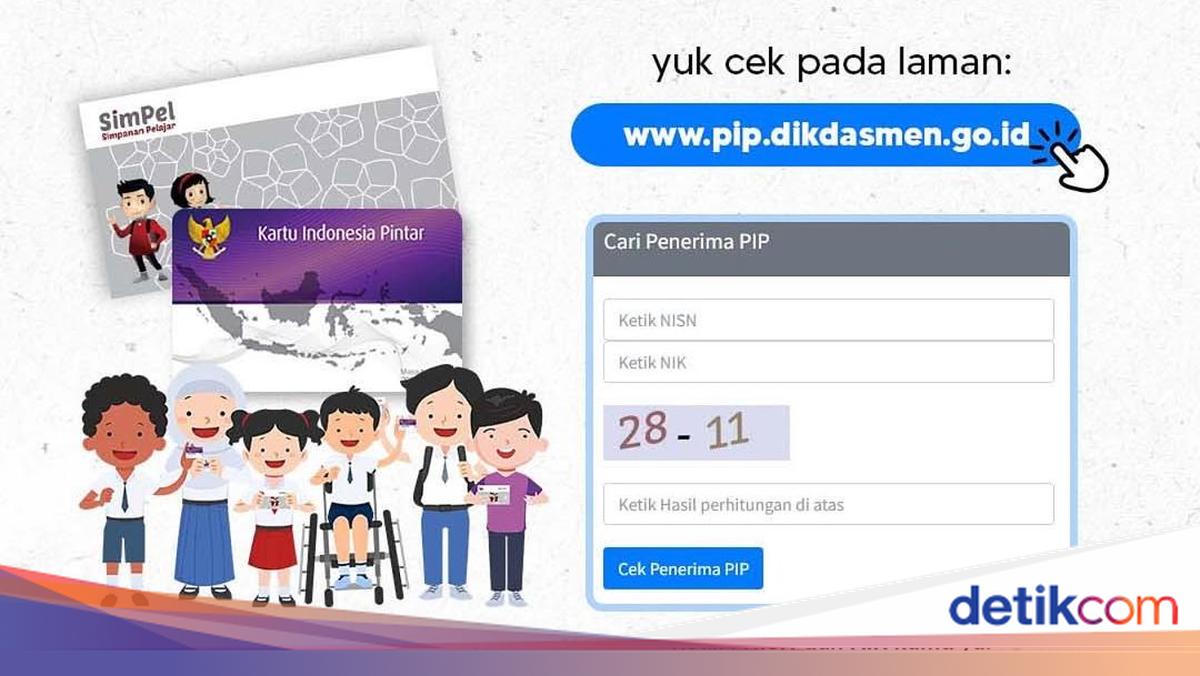 Link Cek PIP 2025 di https://pip.kemendikdasmen.go.id/ Lengkap Cara-Nominal