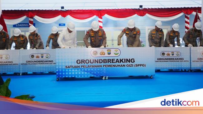 Kapolri Groundbreaking 13 SPPG Polri di Jatim, Dukung Penuh Program MBG