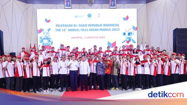 Menaker Lepas 105 Delegasi RI yang Ikuti WorldSkills ASEAN 2025 di Manila