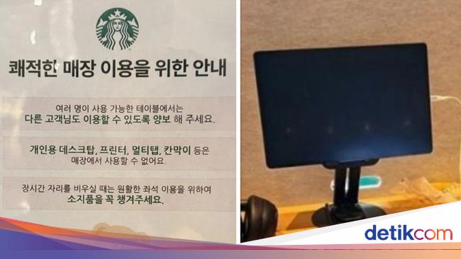 Bukan Rojali! Di Kafe Korea Heboh Fenomena Ngantor di Kafe
