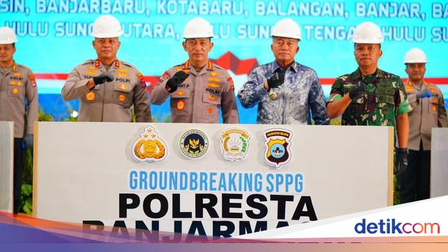 Kapolri Kembali Resmikan dan Groundbreaking SPPG di Kalsel, Dukung Program MBG
