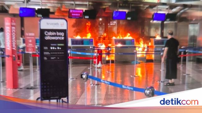 Chaos di Bandara Milan! Meja Check-in Dirusak dan Dibakar