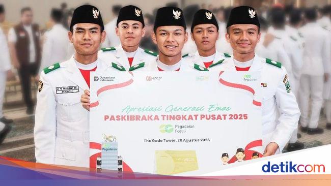 Pegadaian Beri Apresiasi Tabungan Emas untuk Paskibraka Nasional 2025
