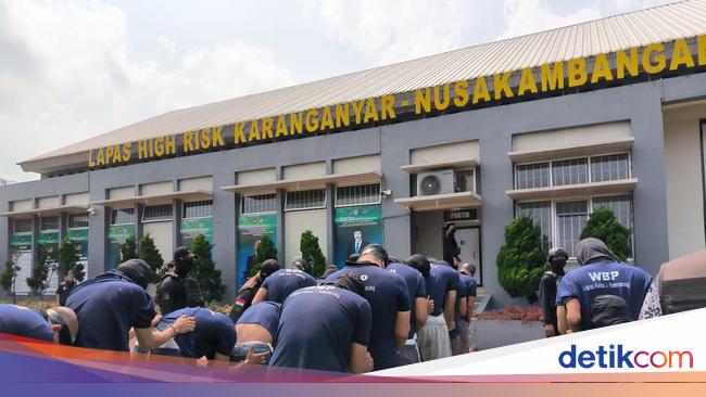 196 Napi High Risk Dipindahkan ke Nusakambangan, Total Lebih dari 1.300