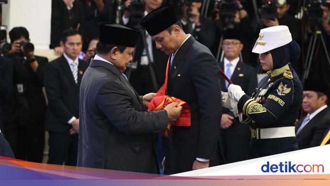 Menko AHY Dapat Anugerah Bintang Mahaputera Utama dari Prabowo