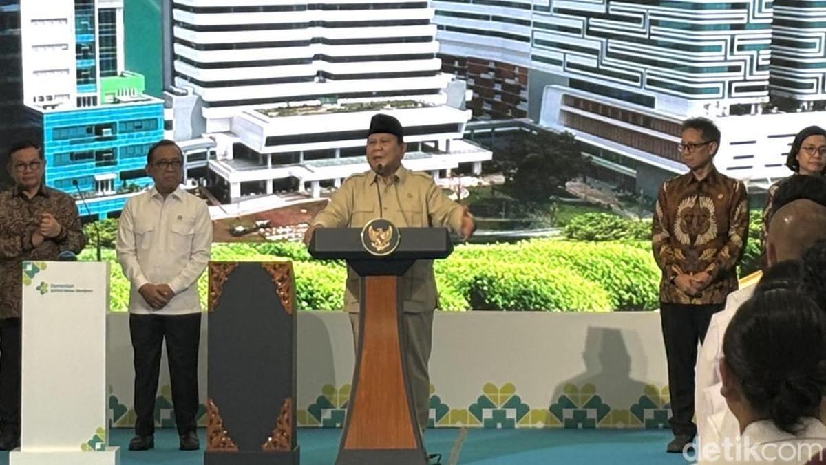 Presiden Prabowo Resmikan Gedung Layanan Terpadu RSPON Mahar Mardjono