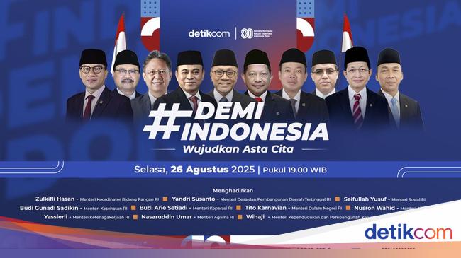 Tonton Sekarang! Demi Indonesia Wujudkan Asta Cita di detikcom