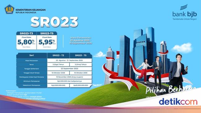 bank bjb Tawarkan Sukuk Ritel SR023, Imbal Hasil Tetap hingga 5,95%