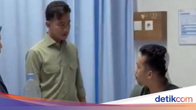 Gibran Jenguk Ojol Umar Amirudin yang Dirawat di RS Pelni