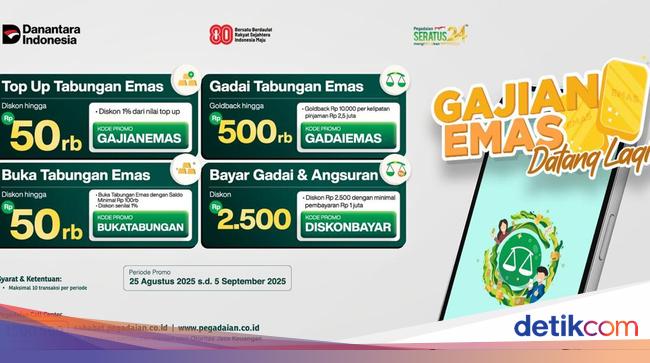 Gadai Tabungan Emas-Bayar Angsuran di Pegadaian Digital, Banyak Promo!