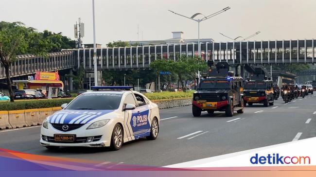 Patroli Skala Besar Polda Metro Susuri Wilayah Jakarta, Begini Situasinya